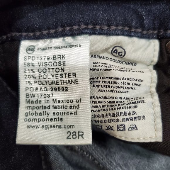 AG Adriano Goldschmied Women's The Farrah Skinny High Rise Jeans Size 28R - Picture 3 of 6